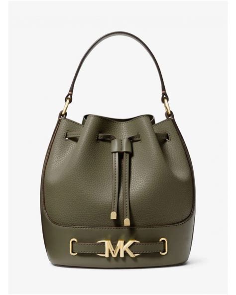 michael kors olive bucket bag|Michael Kors bucket messenger bag.